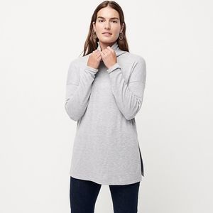 J.CREW Turtleneck tunic in space-dyed jersey